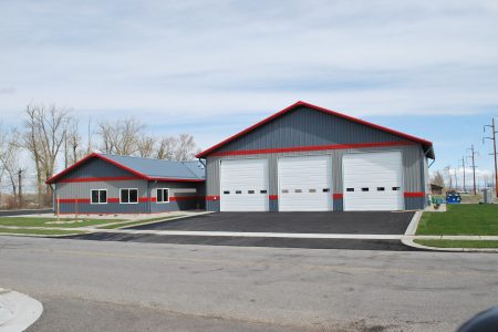 Modern Bozeman, MT fire station with spacious garage bays. Steel Commander Corp | 40+ Years Expertise | American-Made Steel Buildings