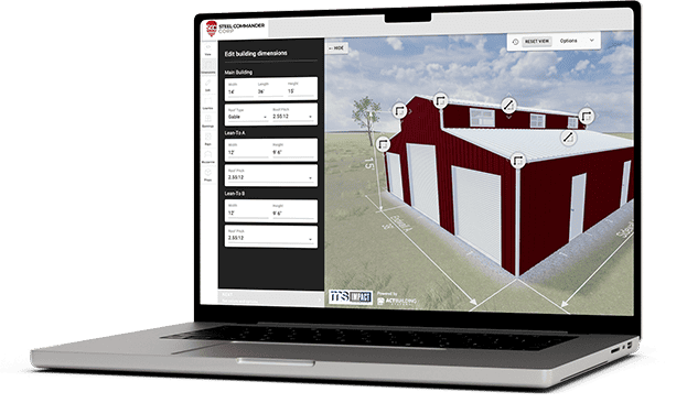 Shop steel building kits in C-Channel and Rigid Frame styles. Custom sizes, 45-year warranty, ships factory-direct to any U.S. address. Free quote in 60 seconds.
