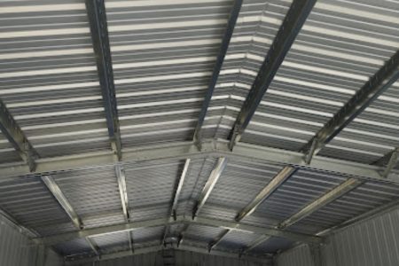 Interior Ceiling of Steel Garage