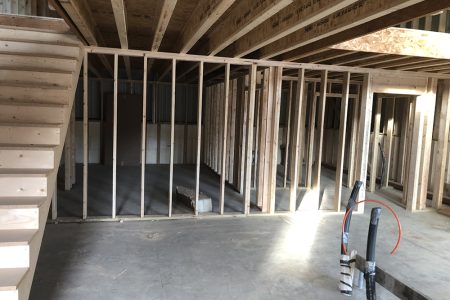 First Floor of Steel Home Build Out Under Construction