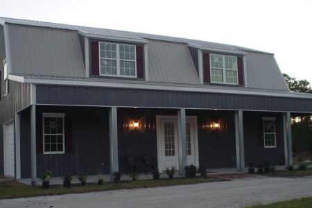 Steel Home with Gambrel Roof by Steel Commander Corp | 40+ Years Expertise | American-Made Steel Buildings