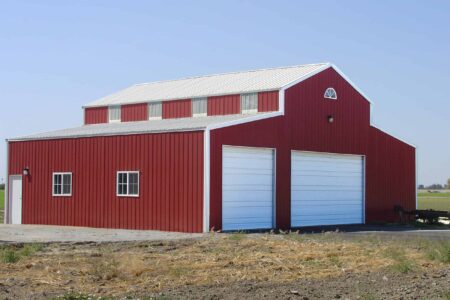 USSB Red Steel Barn Prefab Steel Building Kits | Custom Metal Buildings | Steel Commander Corp