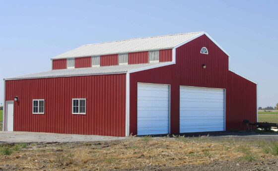 USSB Red Steel Barn Prefab Steel Building Kits | Custom Metal Buildings | Steel Commander Corp