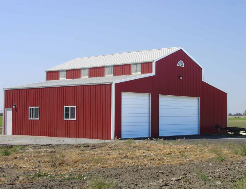 USSB Red Steel Barn Prefab Steel Building Kits | Custom Metal Buildings | Steel Commander Corp