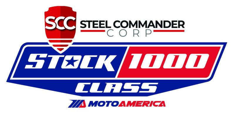 MotoAmerica Steel Commander Corp Stock 1000 Class Race Logo