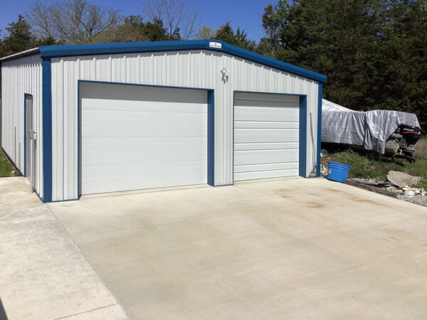 Two Car Steel Garage