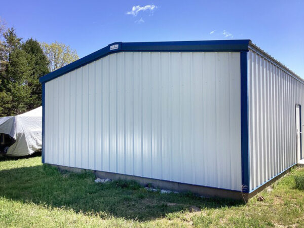 Backside of insulated Steel Garage