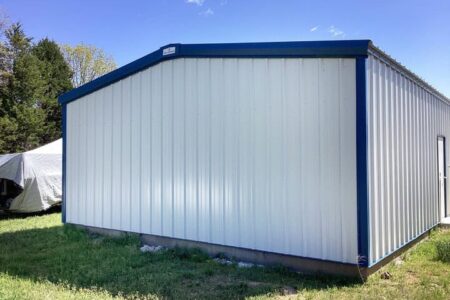 Backside of insulated Steel Garage Steel Commander Corp | 40+ Years Expertise | American-Made Steel Buildings
