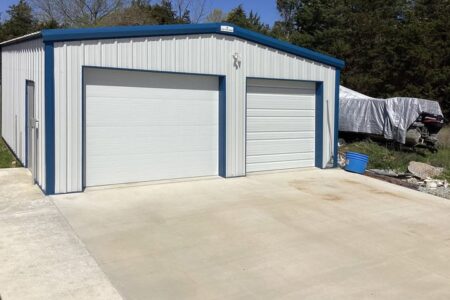 Two Car Steel Garage by Steel Commander Corp | 40+ Years Expertise | American-Made Steel Buildings