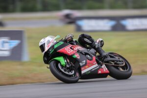 Gabriel Taking Turn During Race