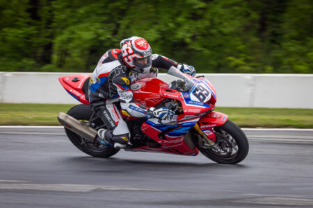Hayden Gillim racing in Superbikes at Road Atlanta