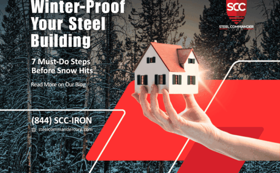 Large-span steel agricultural building for crop and equipment storage — engineered for regional snow loads