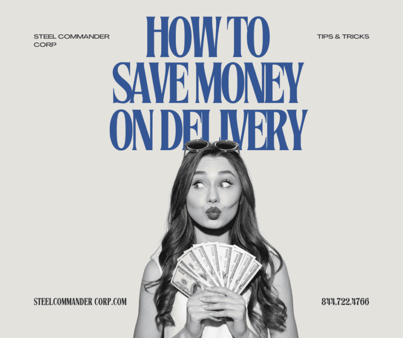 Delivery savings tips for cost-effective shipping and logistics solutions on your steel purchase from Steel Commander Corp