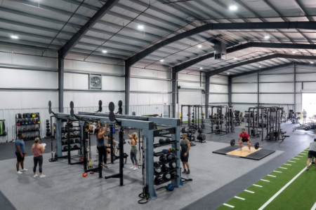 Open Gym Floor Plan in Metal Building Long Lasting Steel American Made